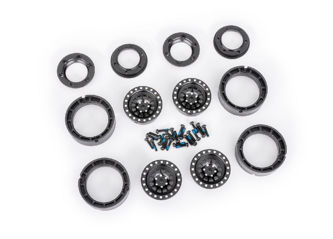 Traxxas Wheels, 1.0”, 6061-T6 aluminum (black-anodized) | Impulse Games and Hobbies
