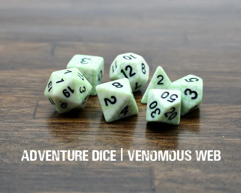Adventure Dice - Venomous Web dice set | Impulse Games and Hobbies