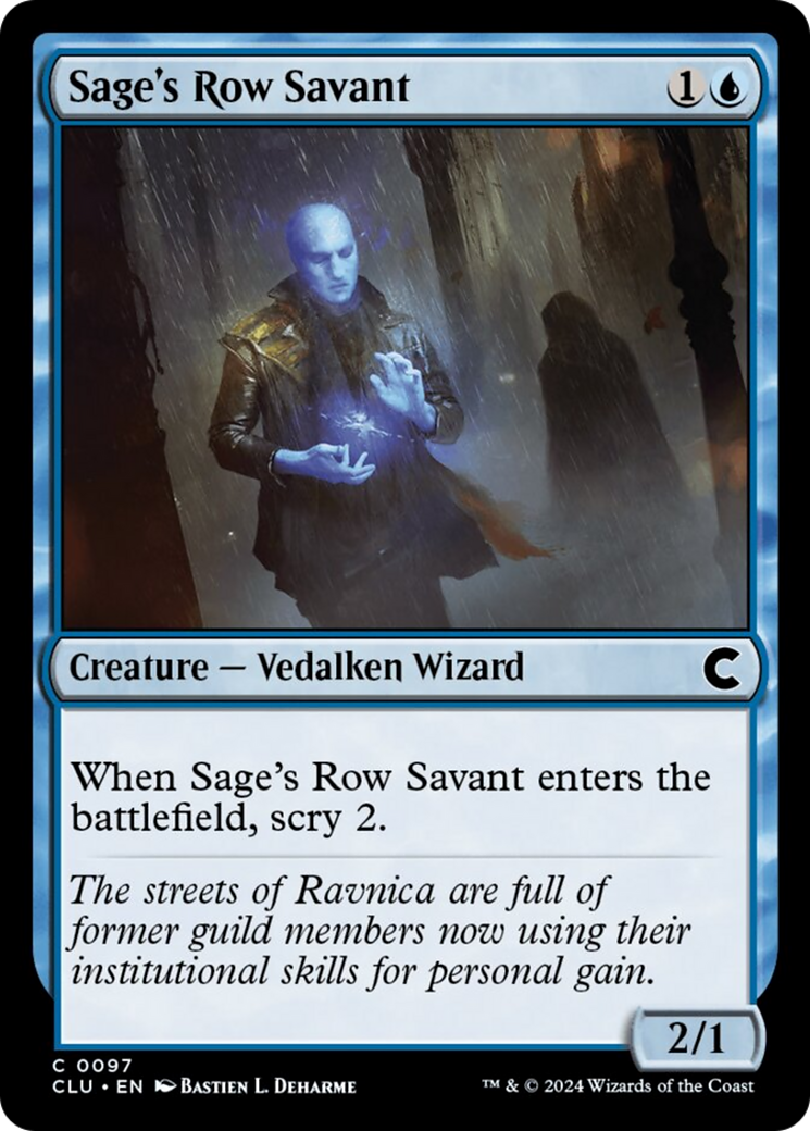 Sage's Row Savant [Ravnica: Clue Edition] | Impulse Games and Hobbies