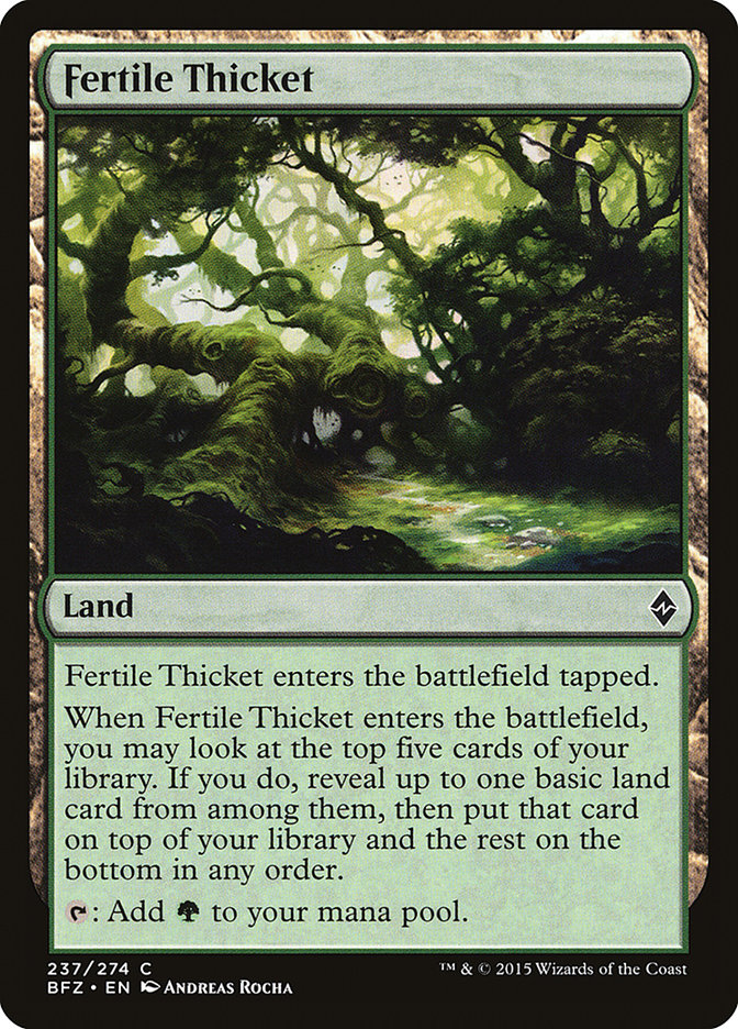 Fertile Thicket [Battle for Zendikar] | Impulse Games and Hobbies