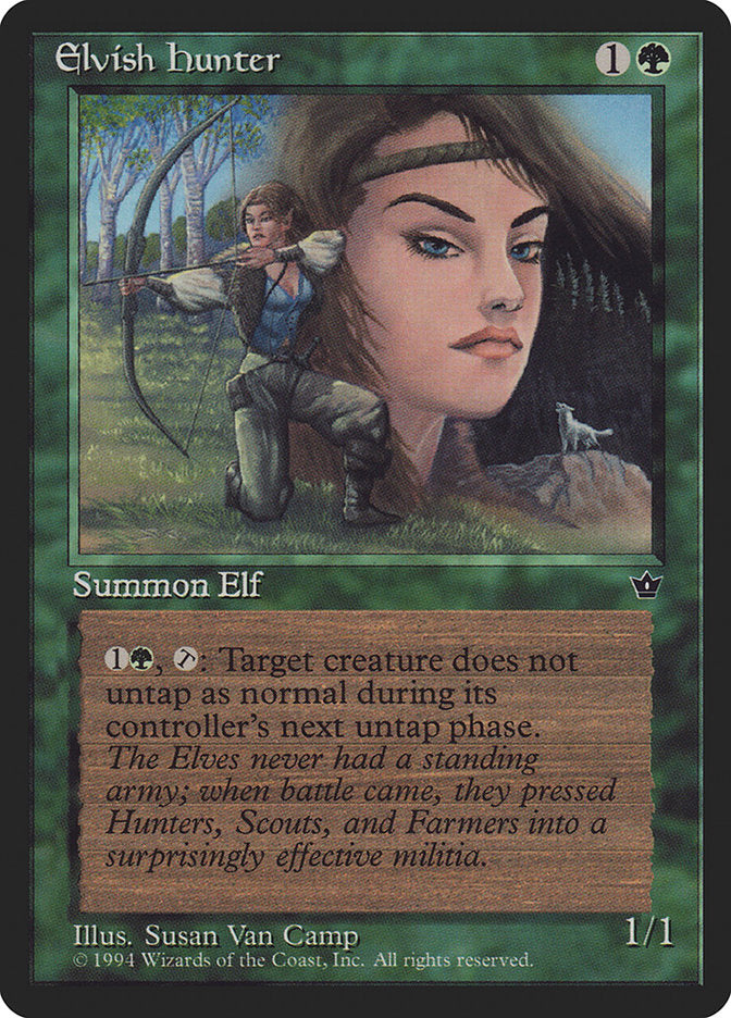 Elvish Hunter (Susan Van Camp) [Fallen Empires] | Impulse Games and Hobbies