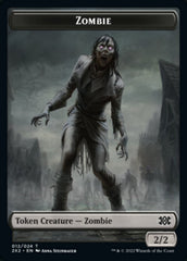 Zombie // Treasure Double-sided Token [Double Masters 2022 Tokens] | Impulse Games and Hobbies