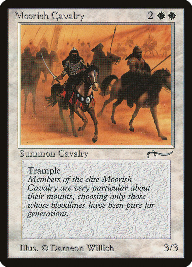 Moorish Cavalry (Light Mana Cost) [Arabian Nights] | Impulse Games and Hobbies