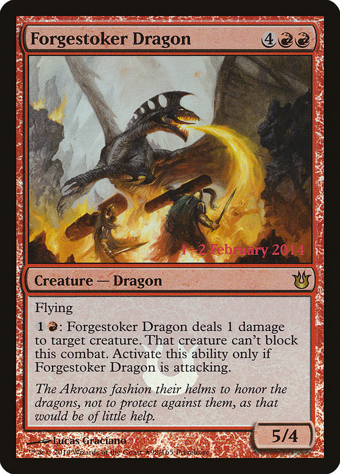 Forgestoker Dragon [Born of the Gods Prerelease Promos] | Impulse Games and Hobbies