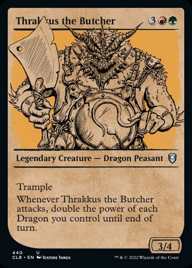 Thrakkus the Butcher (Showcase) [Commander Legends: Battle for Baldur's Gate] | Impulse Games and Hobbies