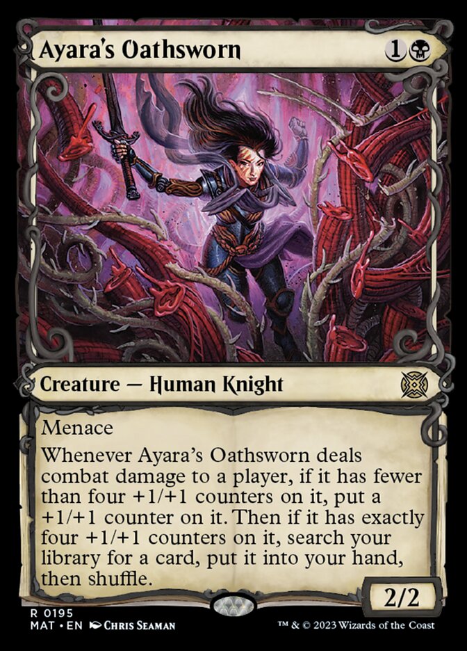 Ayara's Oathsworn (Showcase Halo Foil) [March of the Machine: The Aftermath] | Impulse Games and Hobbies