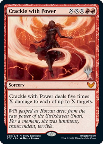 Crackle with Power (Promo Pack) [Strixhaven: School of Mages Promos] | Impulse Games and Hobbies