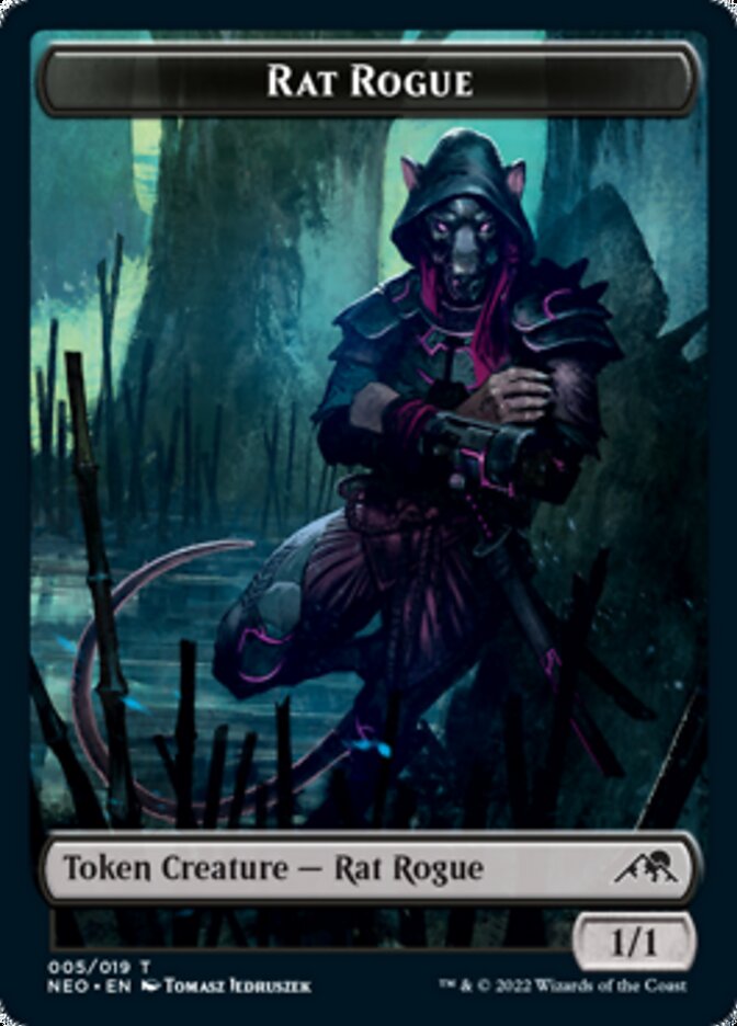 Rat Rogue Token [Kamigawa: Neon Dynasty Tokens] | Impulse Games and Hobbies