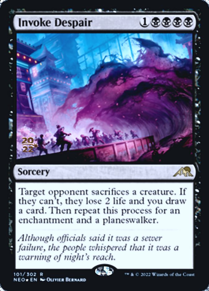 Invoke Despair [Kamigawa: Neon Dynasty Prerelease Promos] | Impulse Games and Hobbies