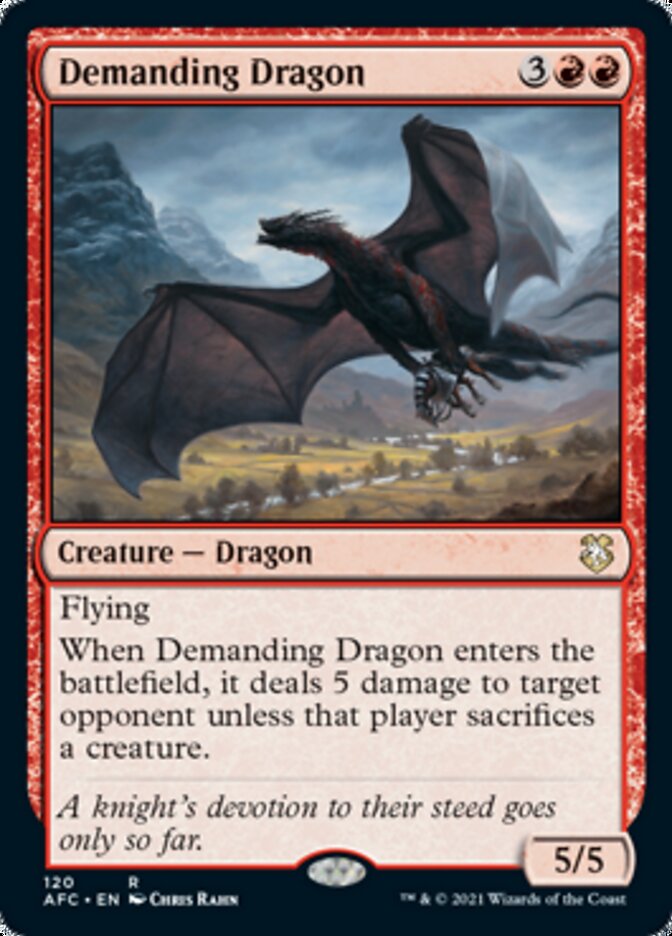 Demanding Dragon [Dungeons & Dragons: Adventures in the Forgotten Realms Commander] | Impulse Games and Hobbies