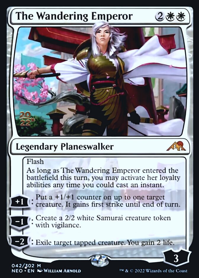 The Wandering Emperor [Kamigawa: Neon Dynasty Prerelease Promos] | Impulse Games and Hobbies