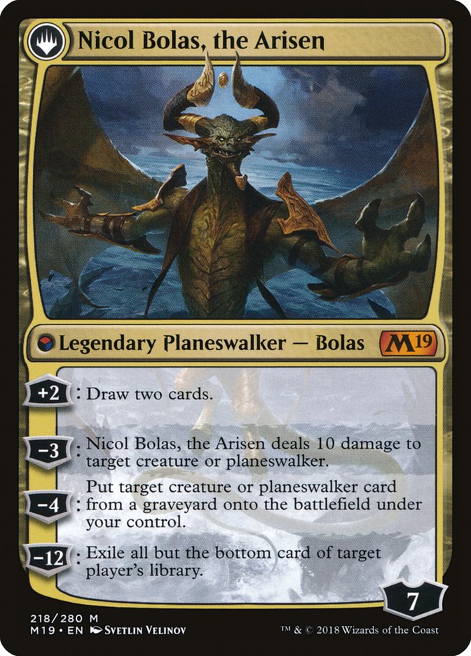 Nicol Bolas, the Ravager // Nicol Bolas, the Arisen [Core Set 2019] | Impulse Games and Hobbies