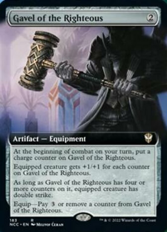 Gavel of the Righteous (Extended Art) [Streets of New Capenna Commander] | Impulse Games and Hobbies