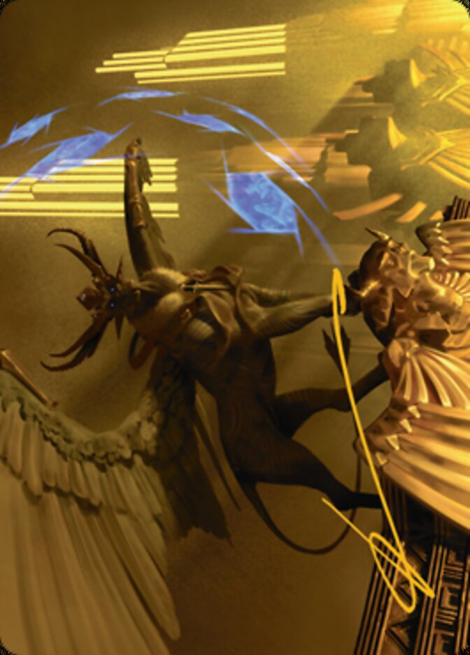 Raffine, Scheming Seer Art Card (Gold-Stamped Signature) [Streets of New Capenna Art Series] | Impulse Games and Hobbies