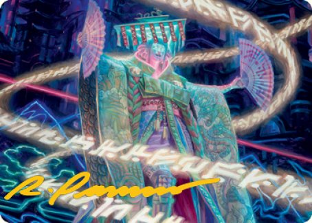 Satsuki, the Living Lore Art Card (Gold-Stamped Signature) [Kamigawa: Neon Dynasty Art Series] | Impulse Games and Hobbies