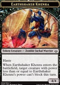 Earthshaker Khenra // Cat Double-sided Token [Hour of Devastation Tokens] | Impulse Games and Hobbies