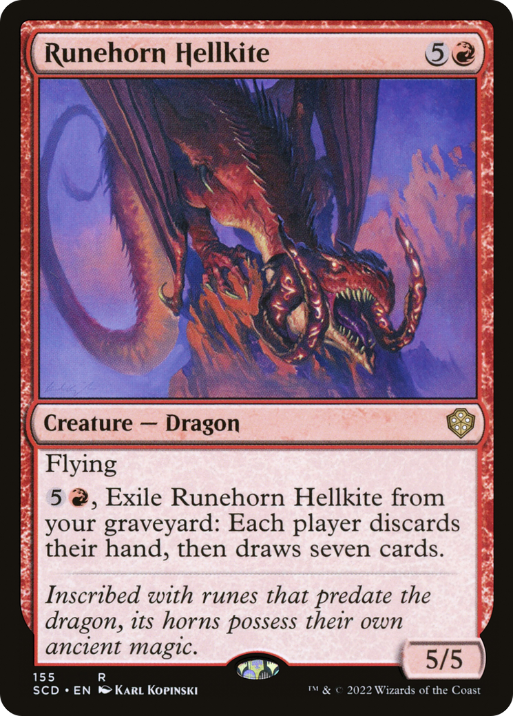 Runehorn Hellkite [Starter Commander Decks] | Impulse Games and Hobbies