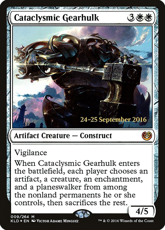 Cataclysmic Gearhulk [Kaladesh Prerelease Promos] | Impulse Games and Hobbies