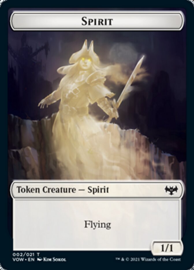 Spirit Token (002) [Innistrad: Crimson Vow Tokens] | Impulse Games and Hobbies