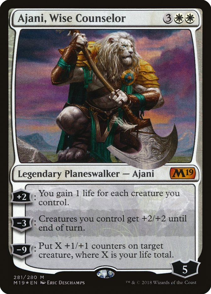 Ajani, Wise Counselor [Core Set 2019] | Impulse Games and Hobbies