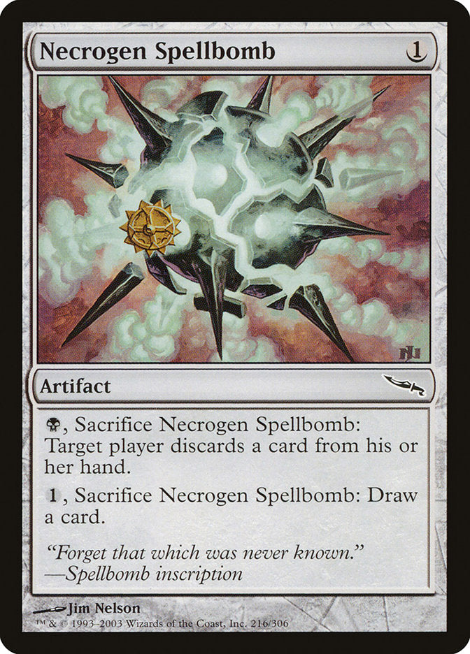 Necrogen Spellbomb [Mirrodin] | Impulse Games and Hobbies