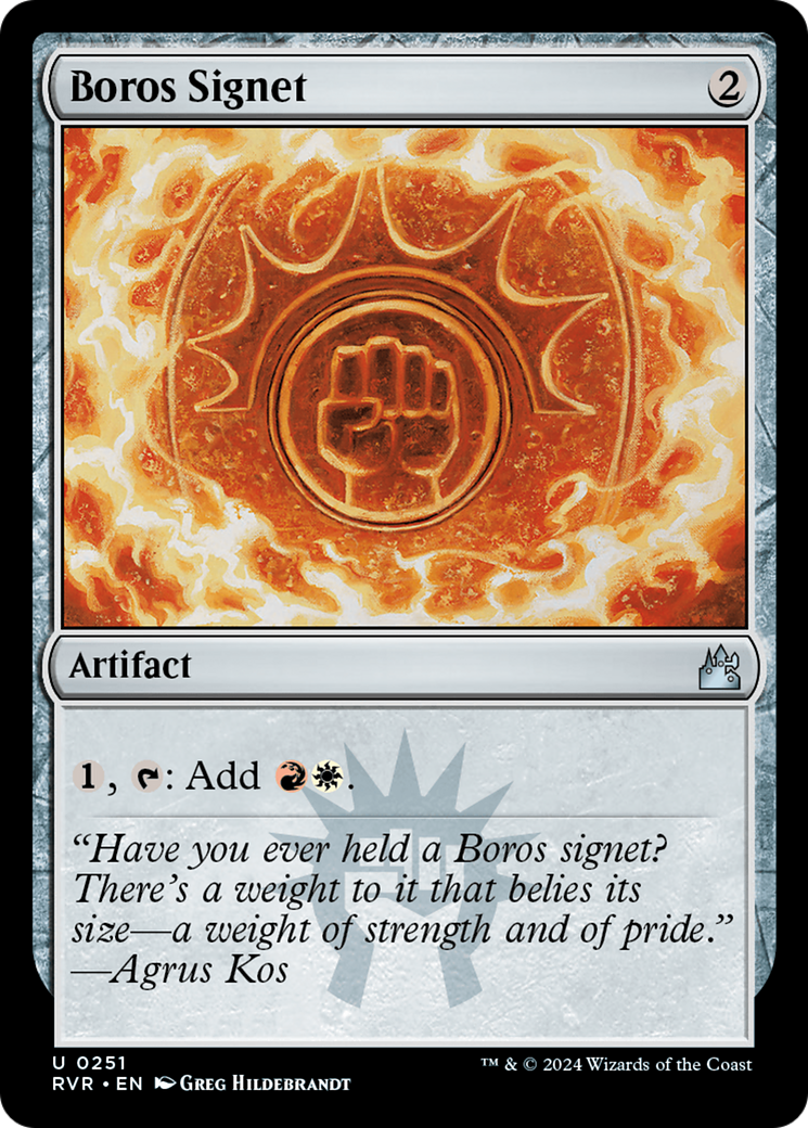 Boros Signet [Ravnica Remastered] | Impulse Games and Hobbies