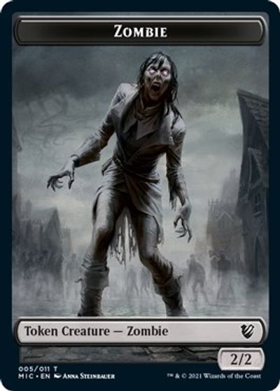 Zombie (005 MIC) // Zombie (005 MID) [Innistrad: Midnight Hunt Commander] | Impulse Games and Hobbies