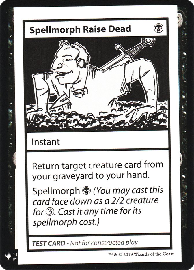 Spellmorph Raise Dead [Mystery Booster Playtest Cards] | Impulse Games and Hobbies