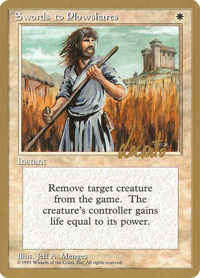 Swords to Plowshares (Michael Loconto) [Pro Tour Collector Set] | Impulse Games and Hobbies