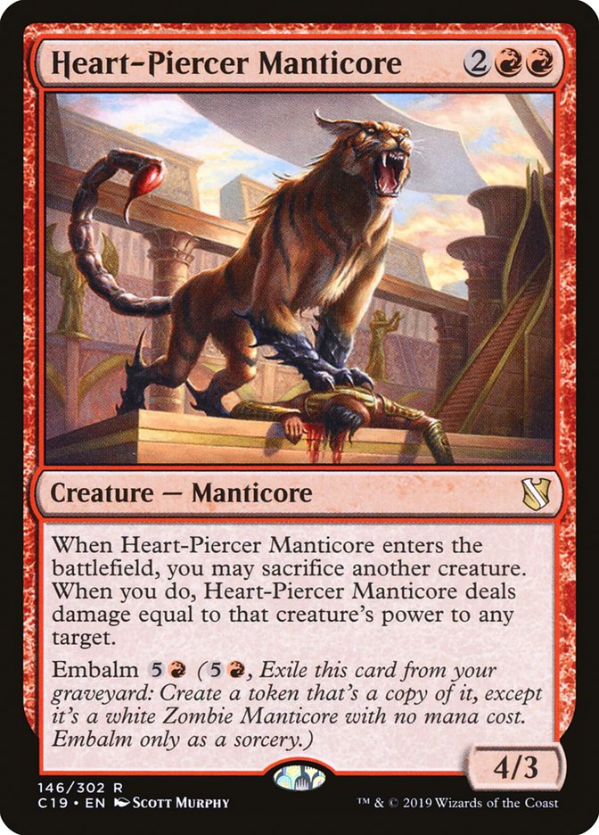 Heart-Piercer Manticore [Commander 2019] | Impulse Games and Hobbies