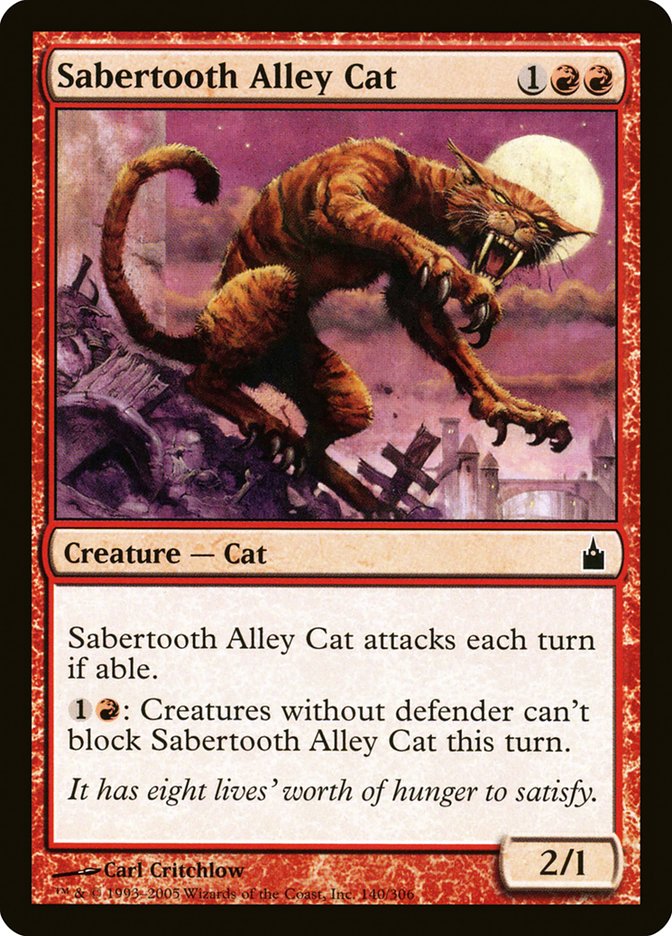 Sabertooth Alley Cat [Ravnica: City of Guilds] | Impulse Games and Hobbies