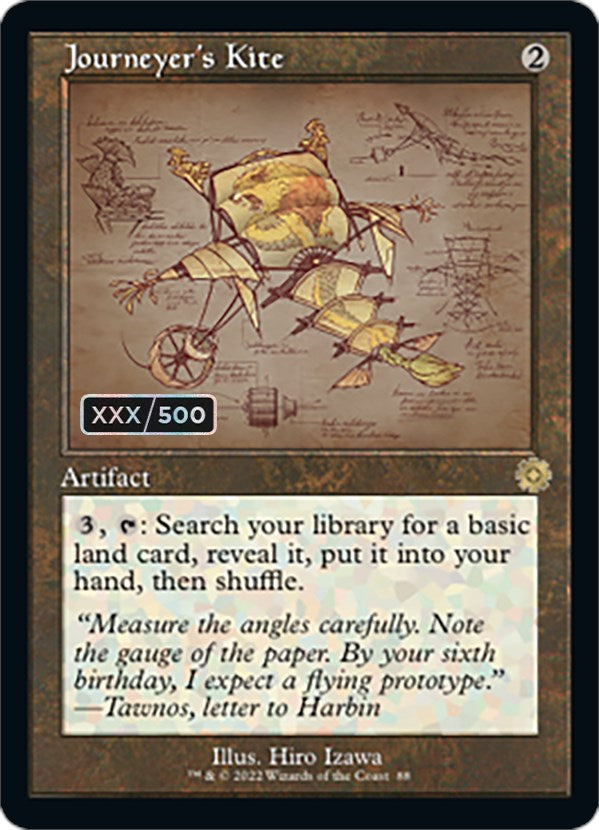 Journeyer's Kite (Retro Schematic) (Serial Numbered) [The Brothers' War Retro Artifacts] | Impulse Games and Hobbies