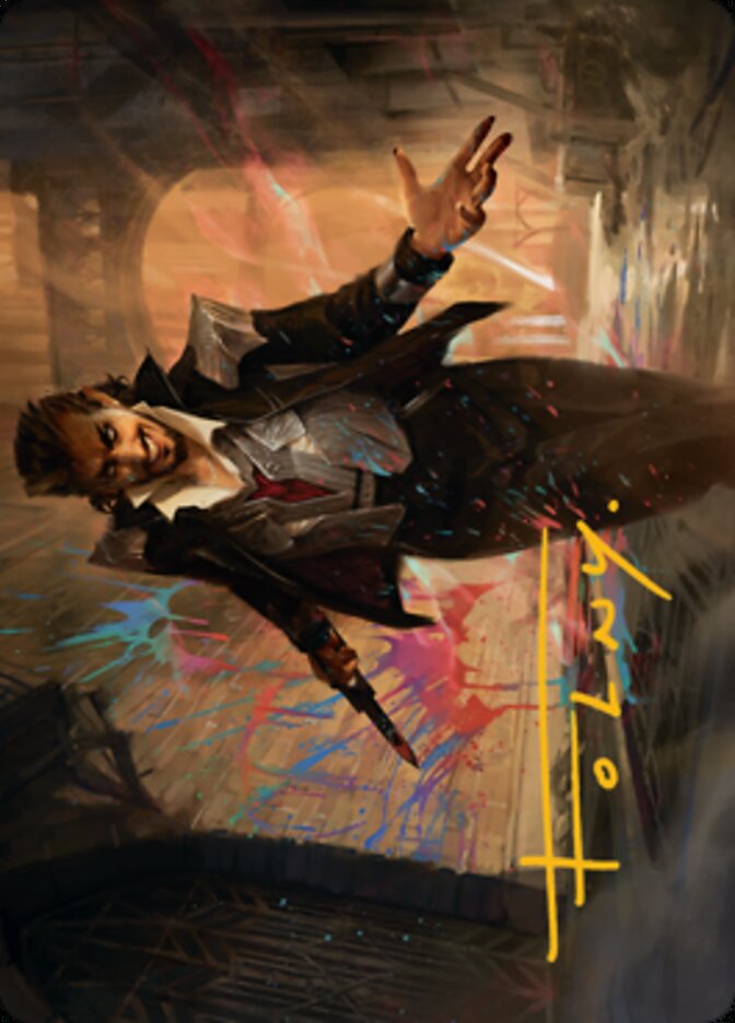 Anhelo, the Painter Art Card (Gold-Stamped Signature) [Streets of New Capenna Art Series] | Impulse Games and Hobbies