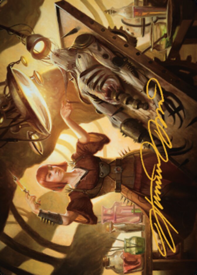 Ashnod, Flesh Mechanist Art Card (Gold-Stamped Signature) [The Brothers' War Art Series] | Impulse Games and Hobbies