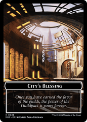 City's Blessing // Human Soldier Double-Sided Token [Murders at Karlov Manor Commander Tokens] | Impulse Games and Hobbies