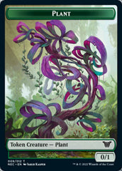 Plant // Treasure Double-sided Token [Kamigawa: Neon Dynasty Commander Tokens] | Impulse Games and Hobbies