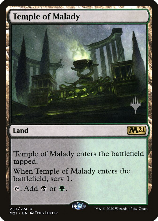 Temple of Malady (Promo Pack) [Core Set 2021 Promos] | Impulse Games and Hobbies