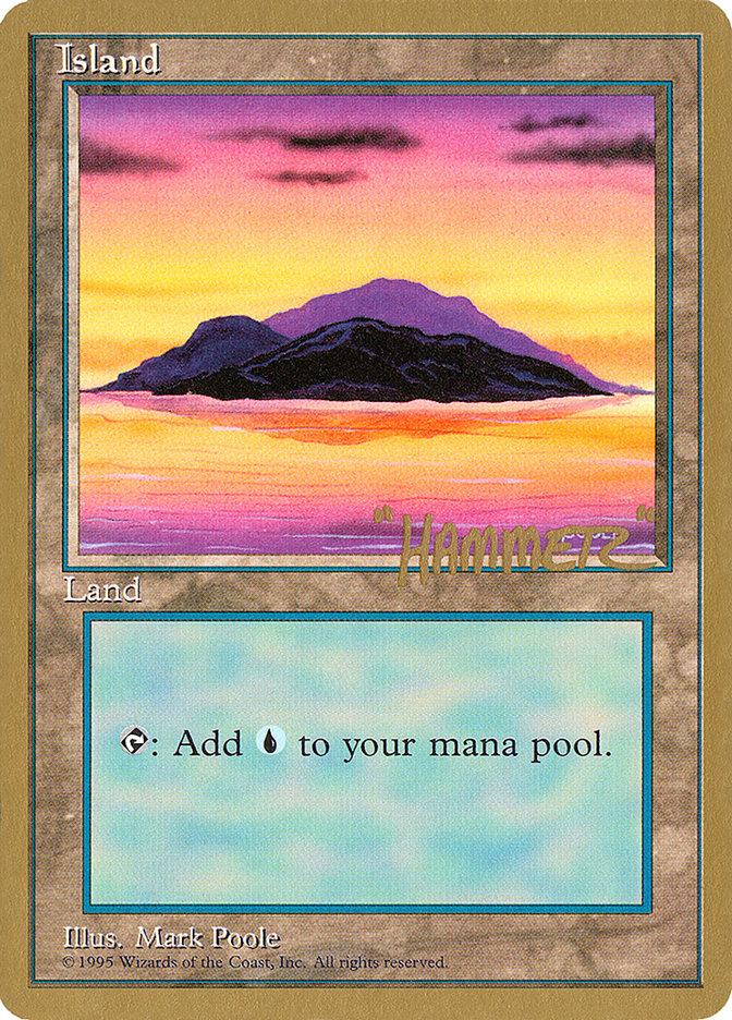 Island (shr368) (Shawn "Hammer" Regnier) [Pro Tour Collector Set] | Impulse Games and Hobbies