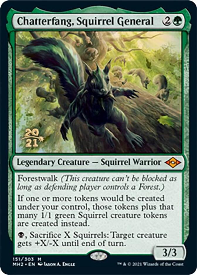 Chatterfang, Squirrel General [Modern Horizons 2 Prerelease Promos] | Impulse Games and Hobbies