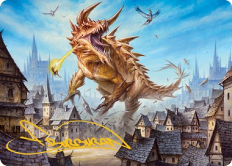 Tarrasque Art Card (Gold-Stamped Signature) [Dungeons & Dragons: Adventures in the Forgotten Realms Art Series] | Impulse Games and Hobbies