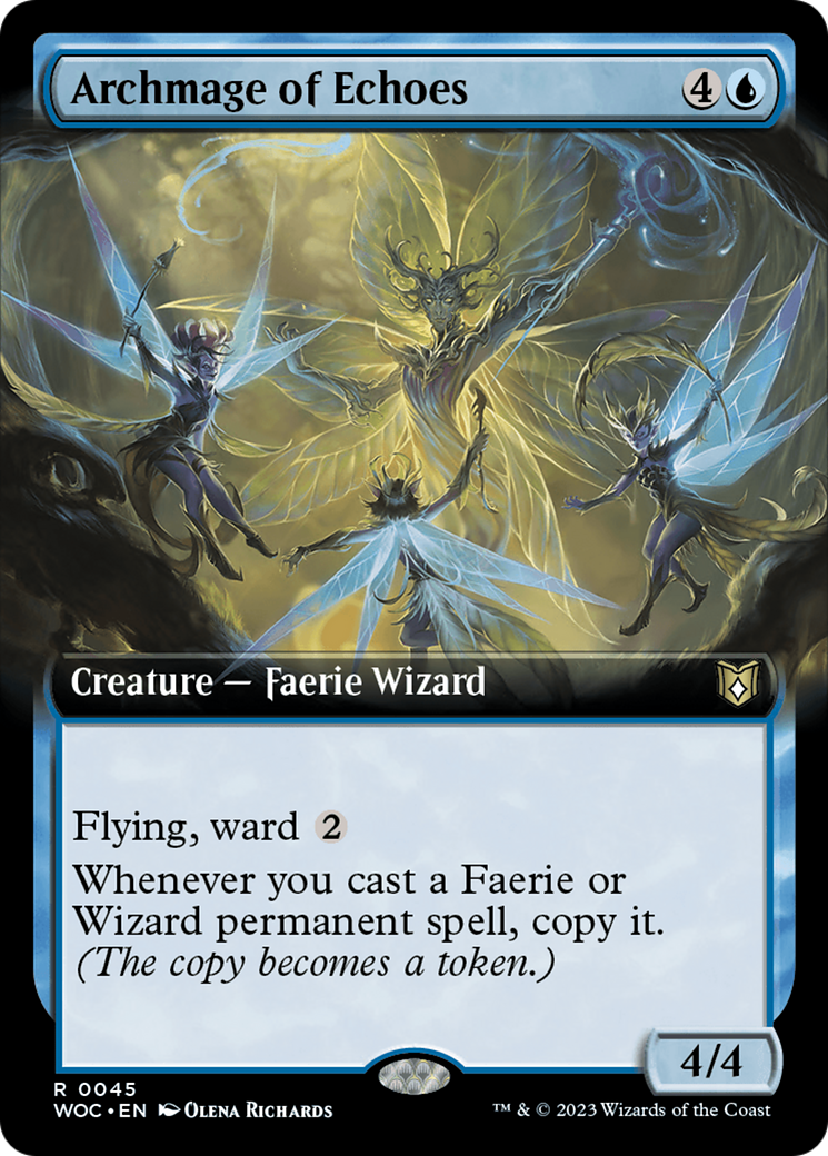 Archmage of Echoes (Extended Art) [Wilds of Eldraine Commander] | Impulse Games and Hobbies