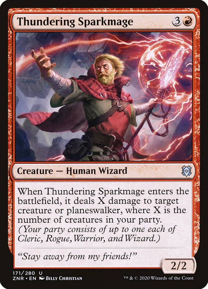 Thundering Sparkmage [Zendikar Rising] | Impulse Games and Hobbies