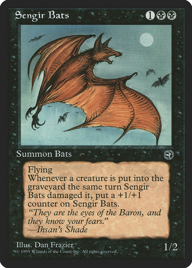 Sengir Bats (Ihsan's Shade Flavor Text) [Homelands] | Impulse Games and Hobbies