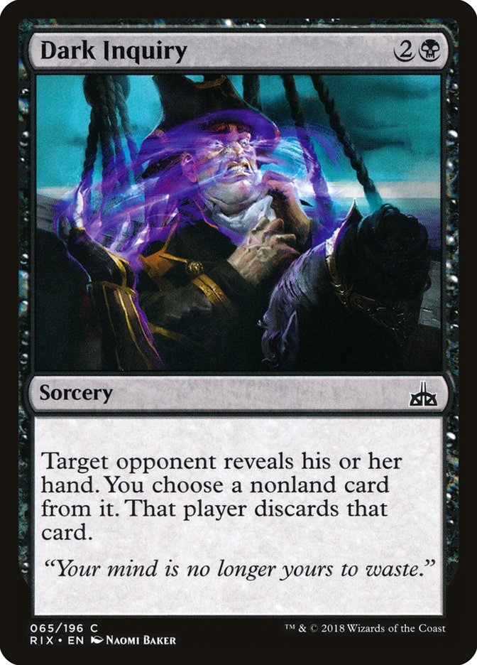 Dark Inquiry [Rivals of Ixalan] | Impulse Games and Hobbies