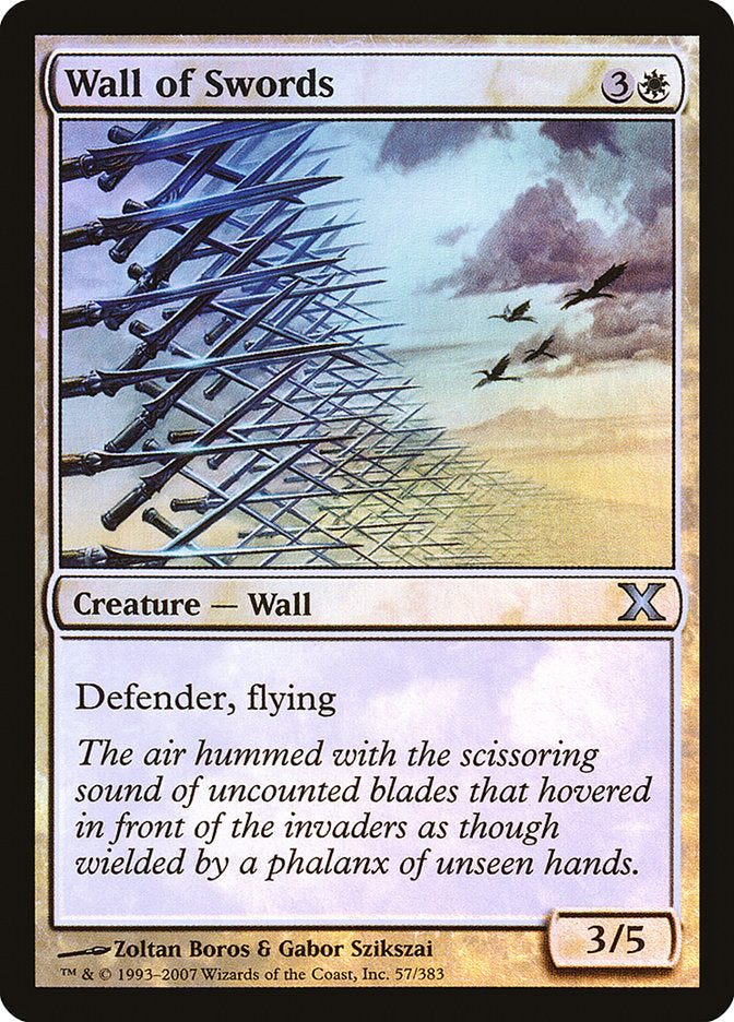 Wall of Swords (Premium Foil) [Tenth Edition] | Impulse Games and Hobbies