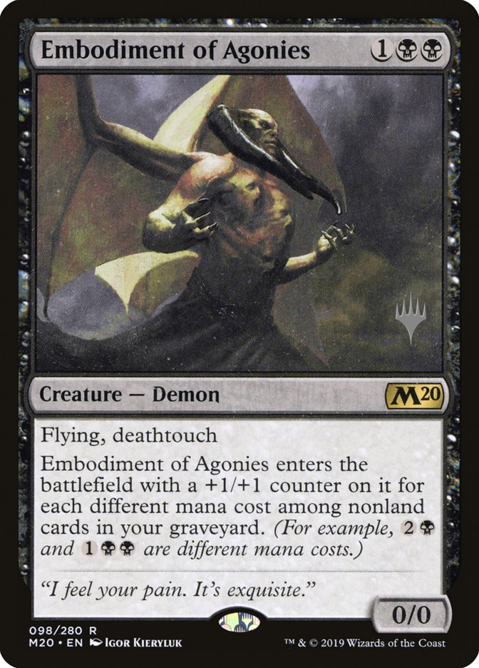 Embodiment of Agonies (Promo Pack) [Core Set 2020 Promos] | Impulse Games and Hobbies