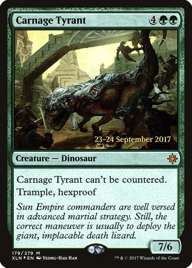 Carnage Tyrant [Ixalan Prerelease Promos] | Impulse Games and Hobbies