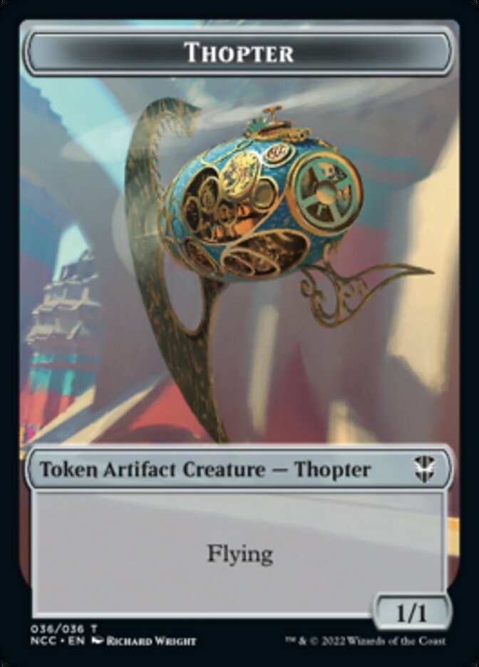 Thopter // Treasure (013) Double-sided Token [Streets of New Capenna Commander Tokens] | Impulse Games and Hobbies