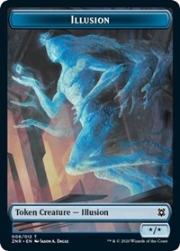 Illusion // Plant Double-sided Token [Zendikar Rising Tokens] | Impulse Games and Hobbies