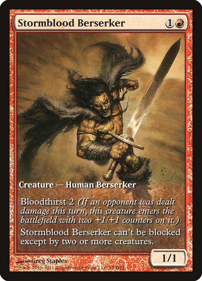 Stormblood Berserker (Extended Art) [Magic 2012 Promos] | Impulse Games and Hobbies